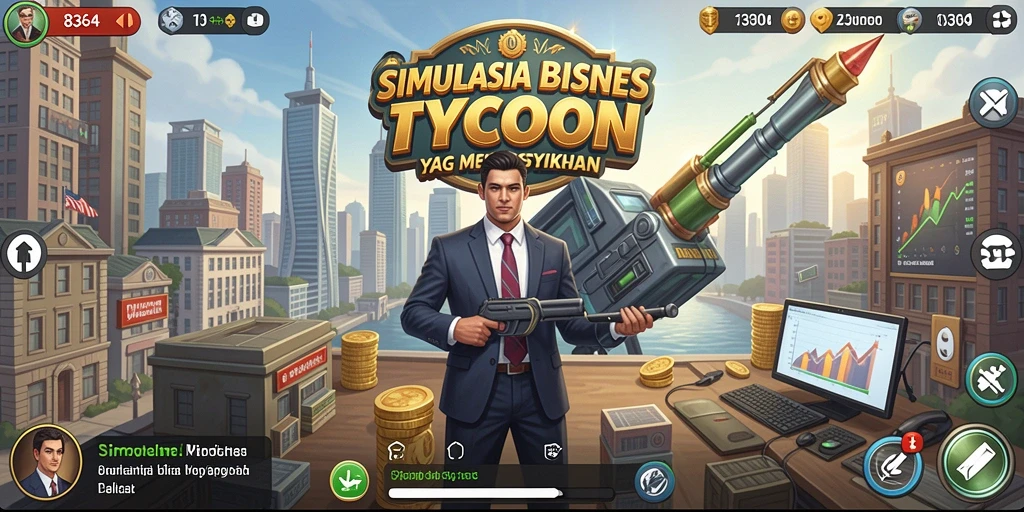 Menampilkan gameplay mendebarkan di dunia Tycoon yang kompetitif.