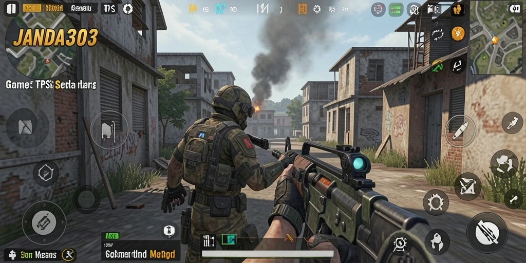 Tampilan gameplay JANDA303 yang intens dan penuh aksi.
