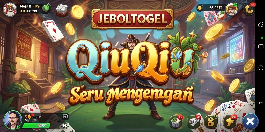 Tampilan gameplay seru saat bermain QiuQiu di JEBOLTOGEL.