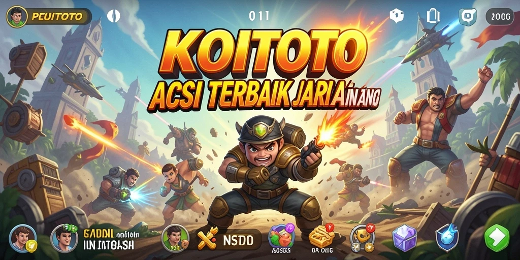 Screenshot menunjukkan aksi mendebarkan dalam permainan KOITOTO.