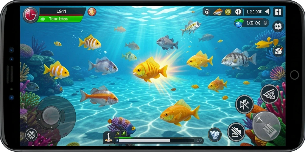 Tampilan menarik gameplay Tembak Ikan di LG111.