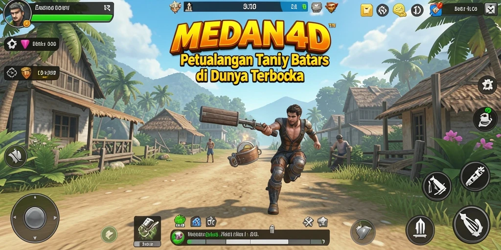 Tampilan gameplay <strong>MEDAN4D</strong> menunjukkan petualangan menakjubkan di dunia yang terbuka.