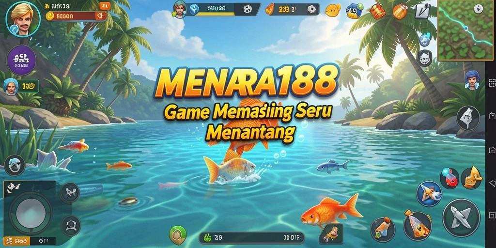 Screenshot gameplay MENARA188 menampilkan aksi memancing yang seru dan menarik.