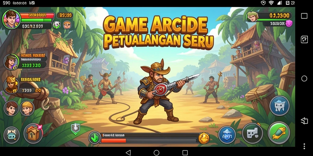 Screenshot gameplay S80 menampilkan aksi seru dalam game Arcade.
