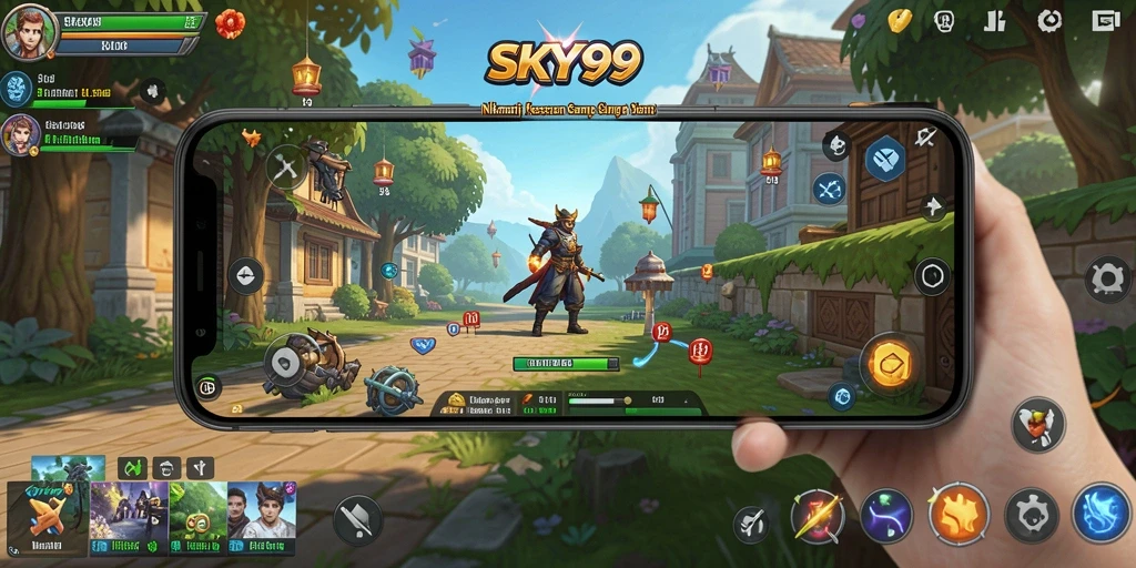Tampilan gameplay menarik dari SKY99 yang penuh warna.