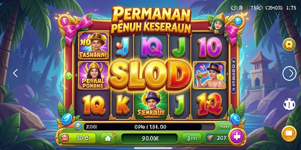 Tampilan gameplay Slot yang mendebarkan dan penuh warna.